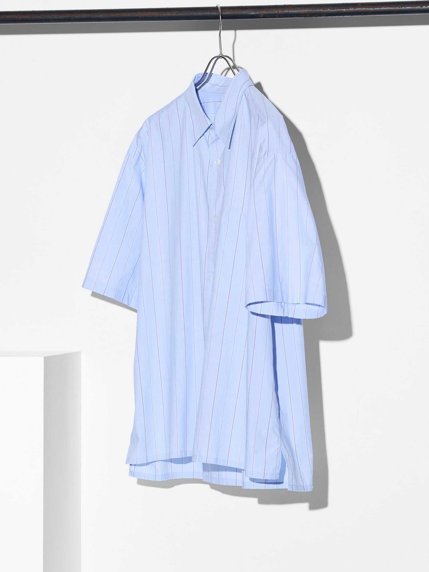 ユニクロ公式 | ブロードオーバーサイズシャツ/ストライプ