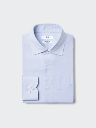 スーパーノンアイロンスリムシャツ/セミワイド/チェック