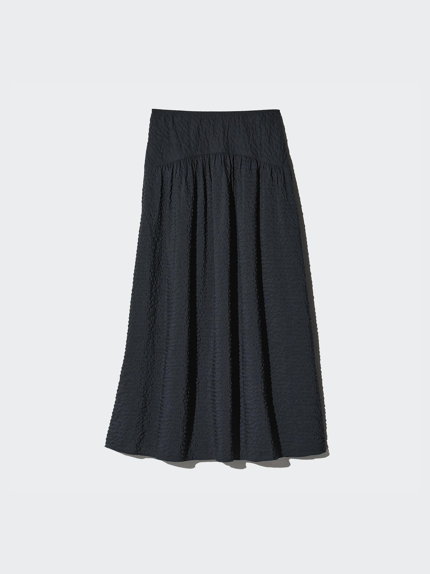 WOMEN'S SEERSUCKER VOLUME SKIRT | UNIQLO MY