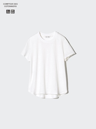 リネンクルーネックT