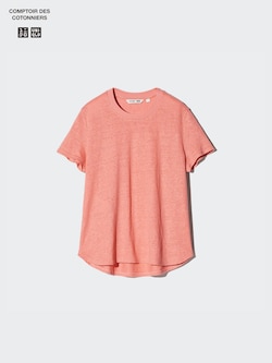 リネンクルーネックT