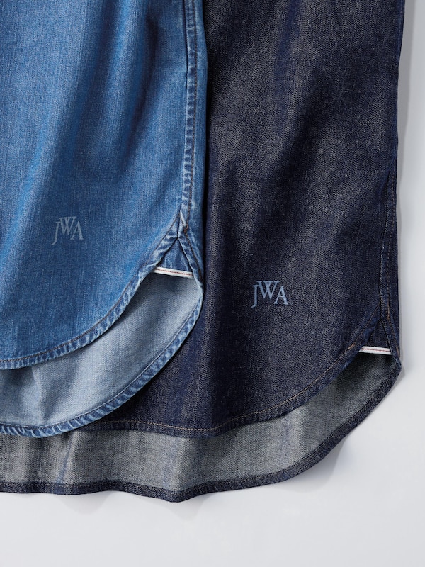 데님셔츠원피스(긴팔)