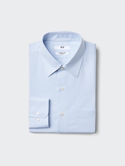 スーパーノンアイロンスリムシャツ長袖/レギュラー襟/チェック