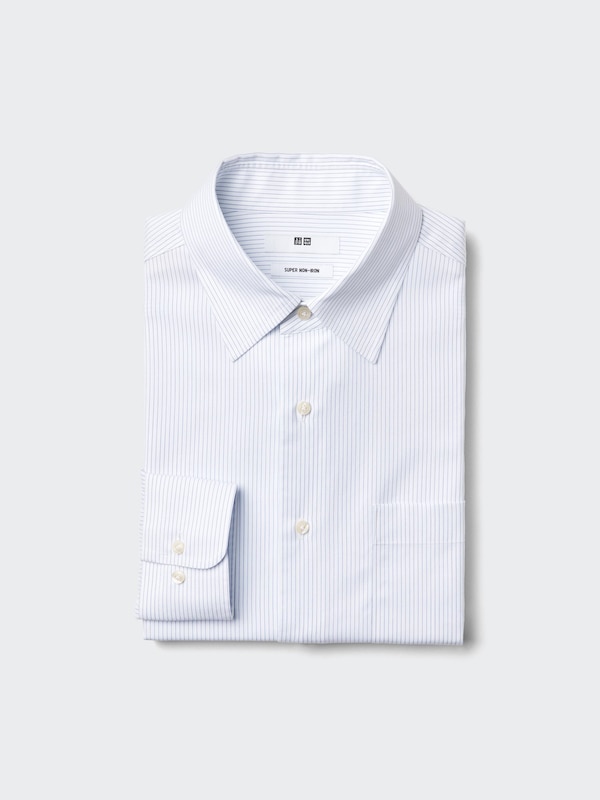 슈퍼논아이론셔츠(긴팔·레귤러칼라)스트라이프