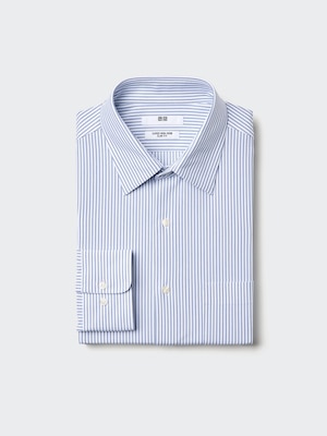 Super Non-Iron Jersey Slim Fit Shirt (Regular Collar, Stripe)