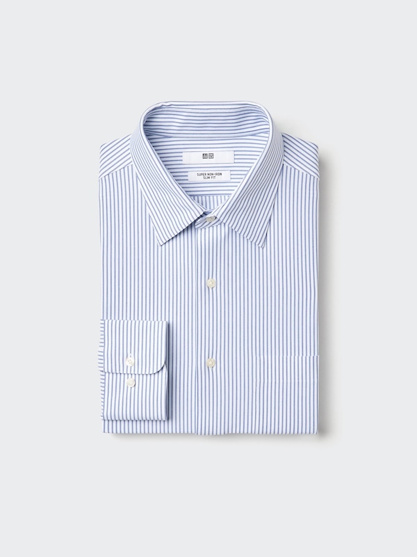 Super Non Iron Jersey Slim Fit Shirt | Long Sleeve Stripe