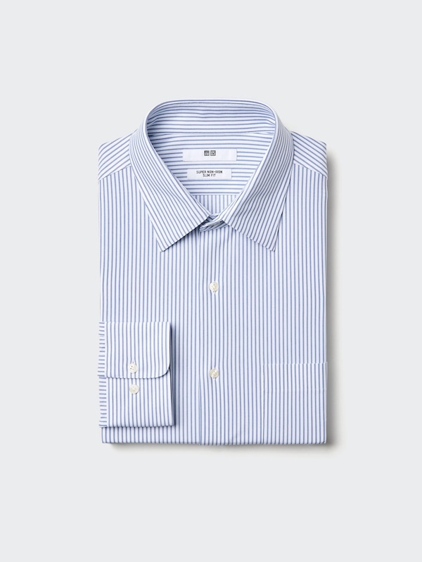 Super Non Iron Jersey Slim Fit Shirt | Long Sleeve Stripe