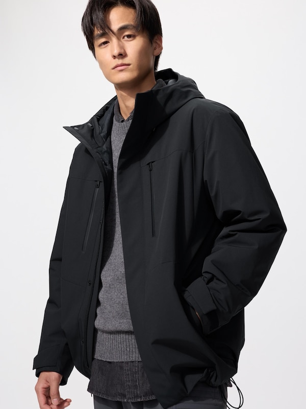 ハイブリッドダウンパーカ