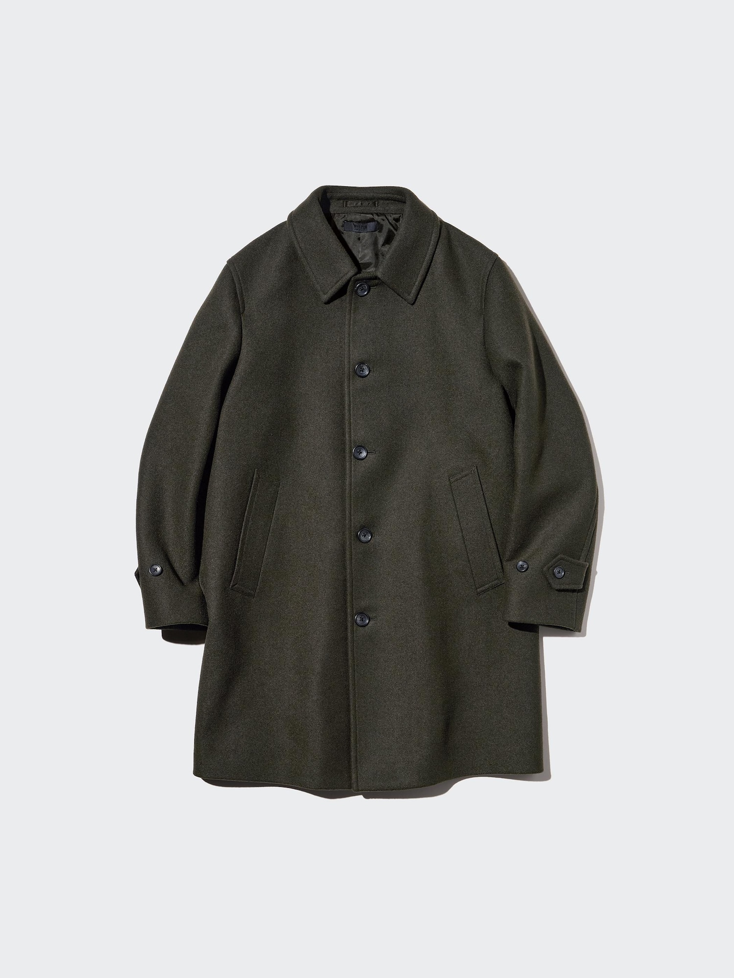 UNIQLO ユニクロ　シングルブレストコート　チェックコートL ダークブラウン ユニクロ公式 | シングルブレストコート（チェック）
