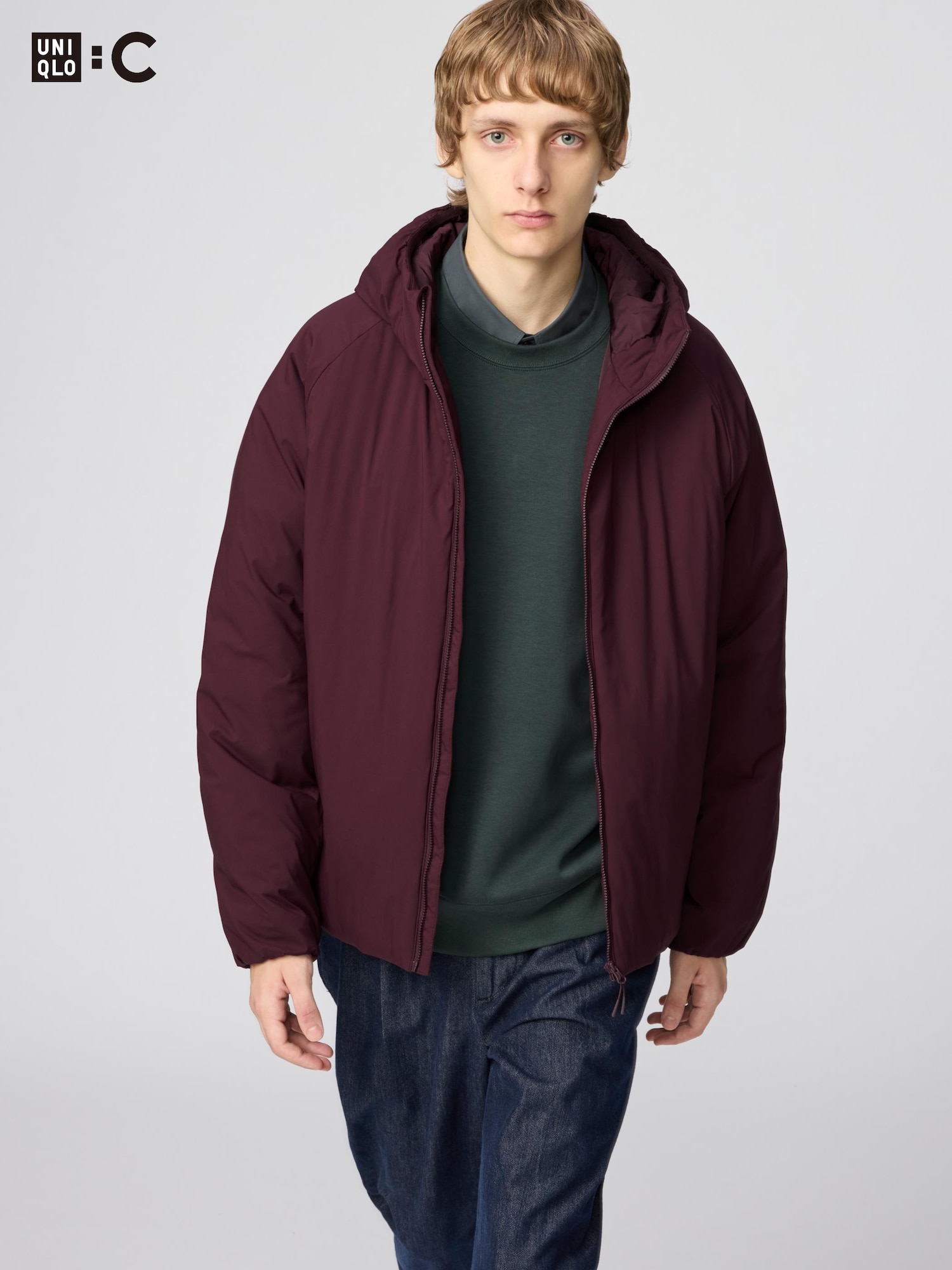 パフテックボリュームパーカ ユニクロ UNIQLO ダークブラウン パフテックボリュームパーカ」の着用コーディネート| ユニクロ公式