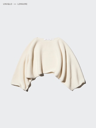 ラムクロップドセーター