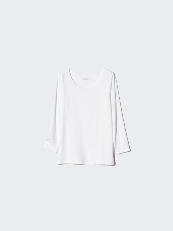 KIDS HEATTECH Scoop Neck T-Shirt | Long Sleeve