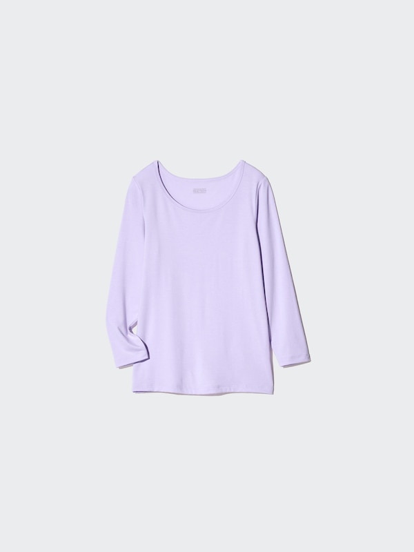 KIDS HEATTECH Scoop Neck T-Shirt | Long Sleeve