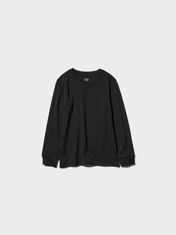 極��暖ヒートテックコットンクルーネックTシャツ長袖