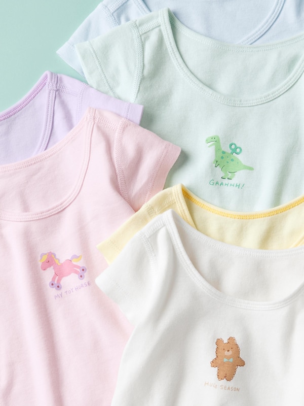 コットンフライスインナーT/2枚組