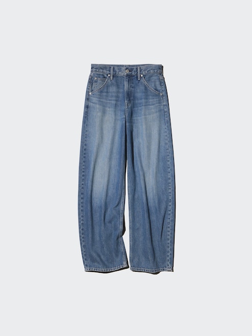 WOMEN'S BAGGY CURVE JEANS UNIQLO IN