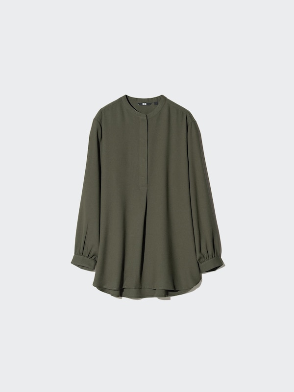 Rayon Band Collar Tunic