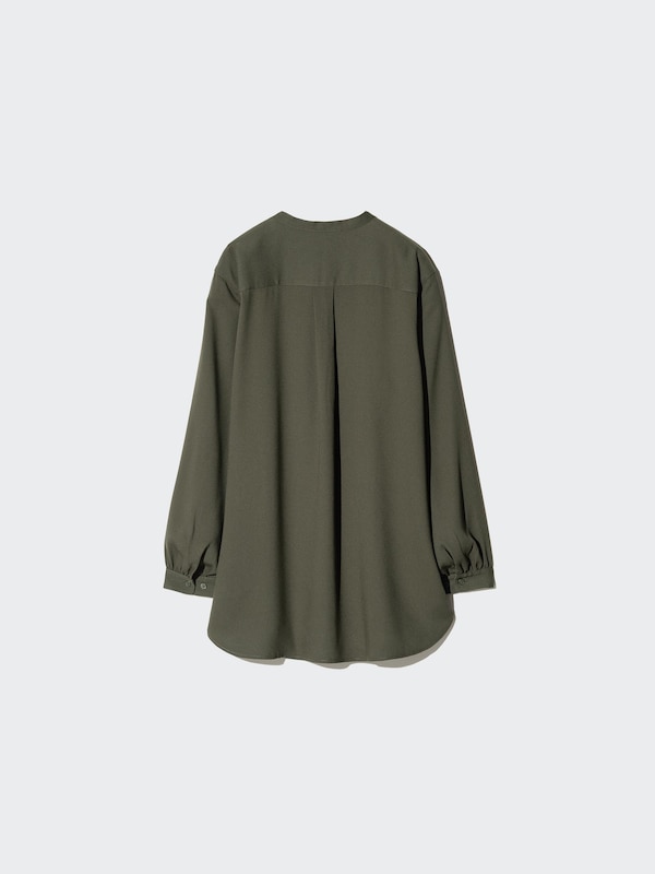 Rayon Band Collar Tunic