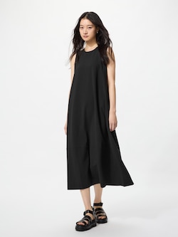 ジャージーバルーンワンピース/ノースリーブ/丈長め