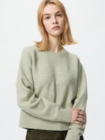 Souffle Yarn Mock Neck Sweater