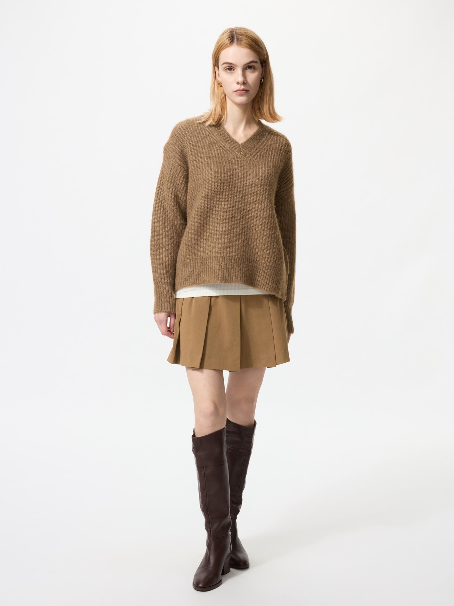 専用枠 ユニクロ公式 | フラッフィVネックセーター