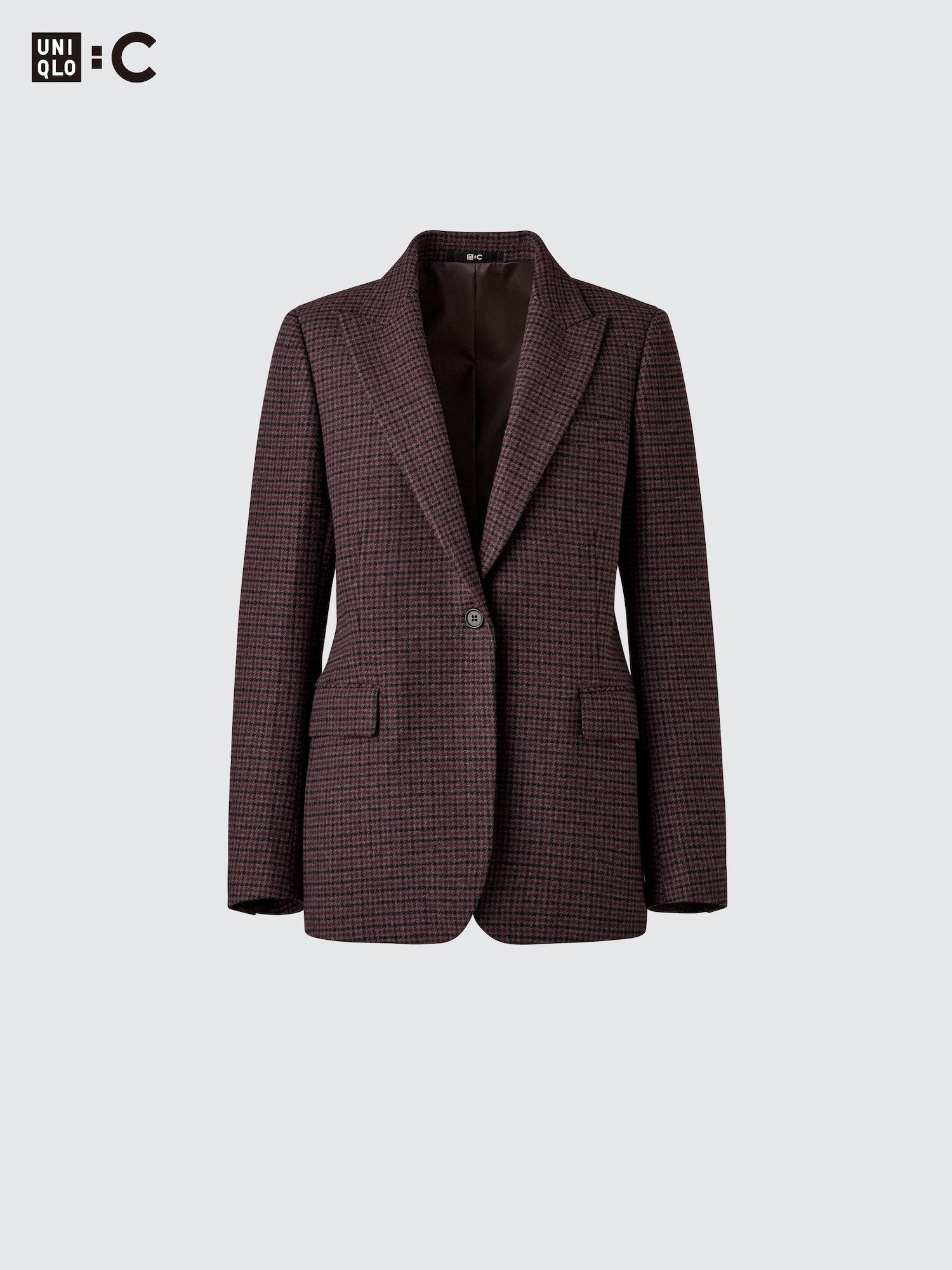 ユニクロC UNIQLO ツイードテーラードジャケット　セットアップ ユニクロ公式 | ツイードテーラードジャケット(レディース)