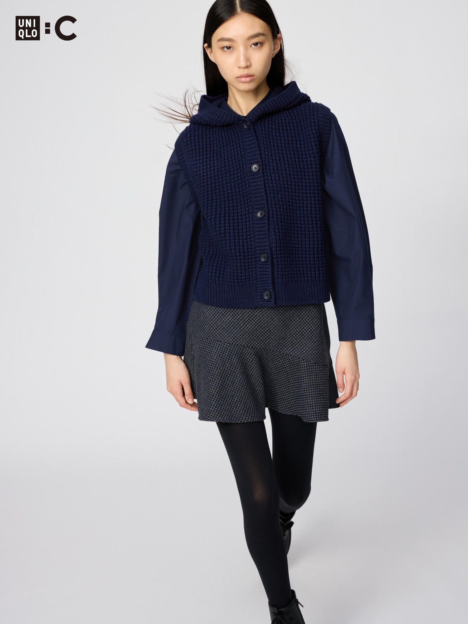 【人気完売品】UNIQLO Cリラックスフーデッドセーター Lサイズ ネイビー ニット セーター レディース関連商品の口コミ・評判（2ページ目