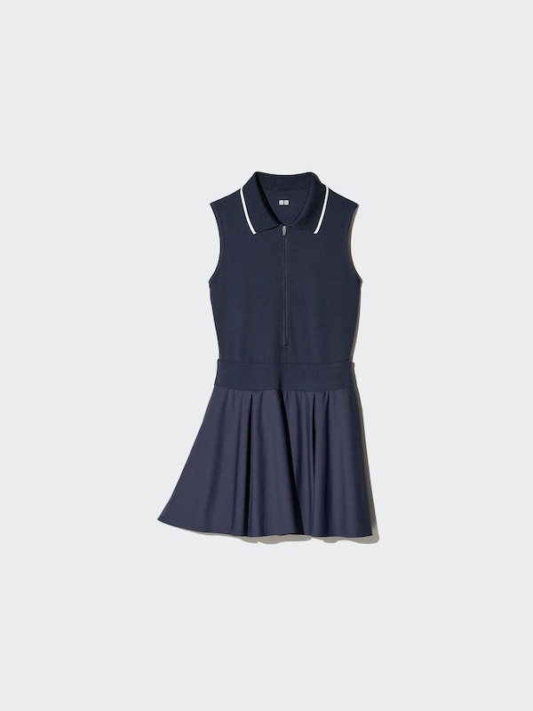 AIRism Đầm Polo Mềm | Không Tay