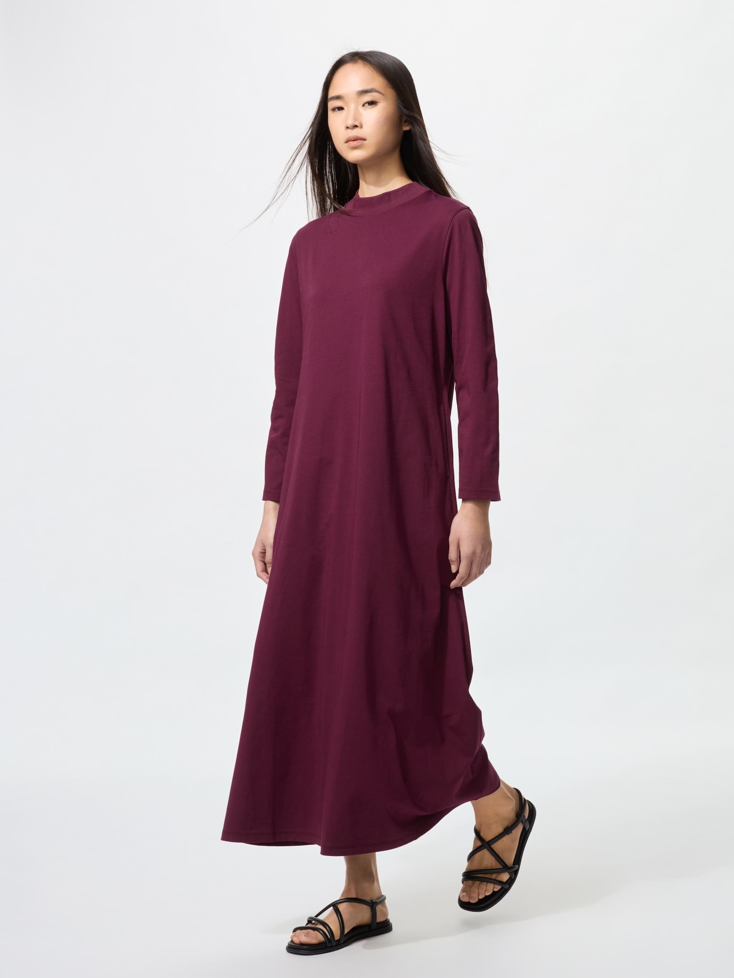 AIRism Cotton Flare Dress | Long Sleeve