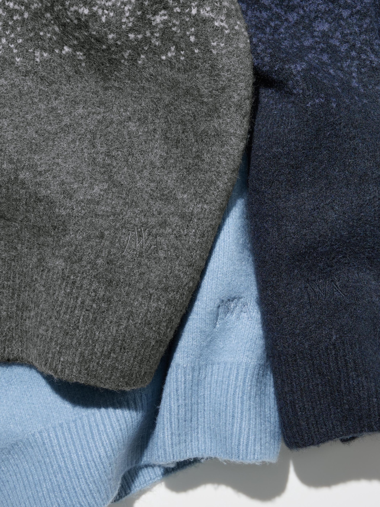 UNIQLO jwa スフレヤーングラデーションクルーネックセーター　M ユニクロ公式 | スフレヤーングラデーションクルーネックセーター