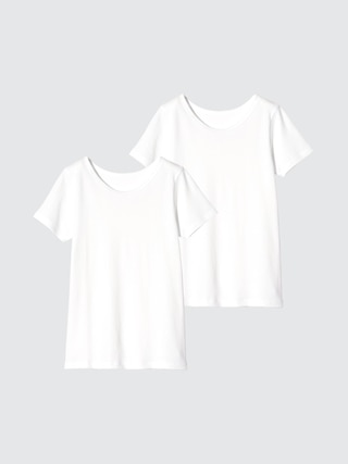 コットンインナーUネック2枚組