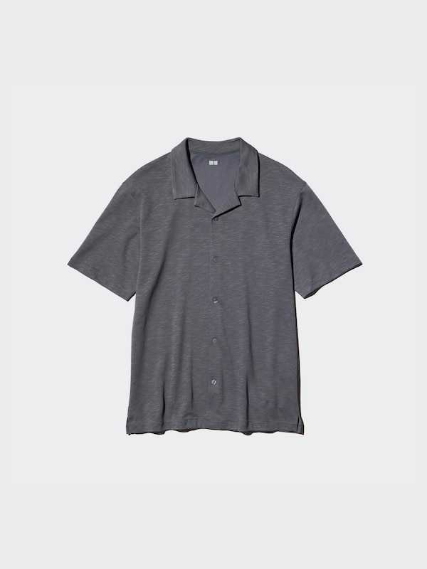 AIRism Cotton Open Collar Short Sleeve Polo Shirt
