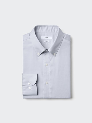 ファインクロスオックスフォードスリムシャツ/ボタンダウン/ポケット無