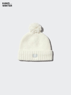 KIDS KAWS히트텍수플레얀니트캡