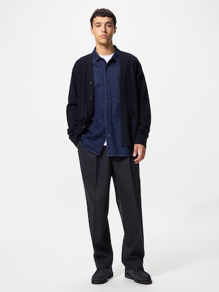 タックワイドパンツ／ブラッシュドジャージー