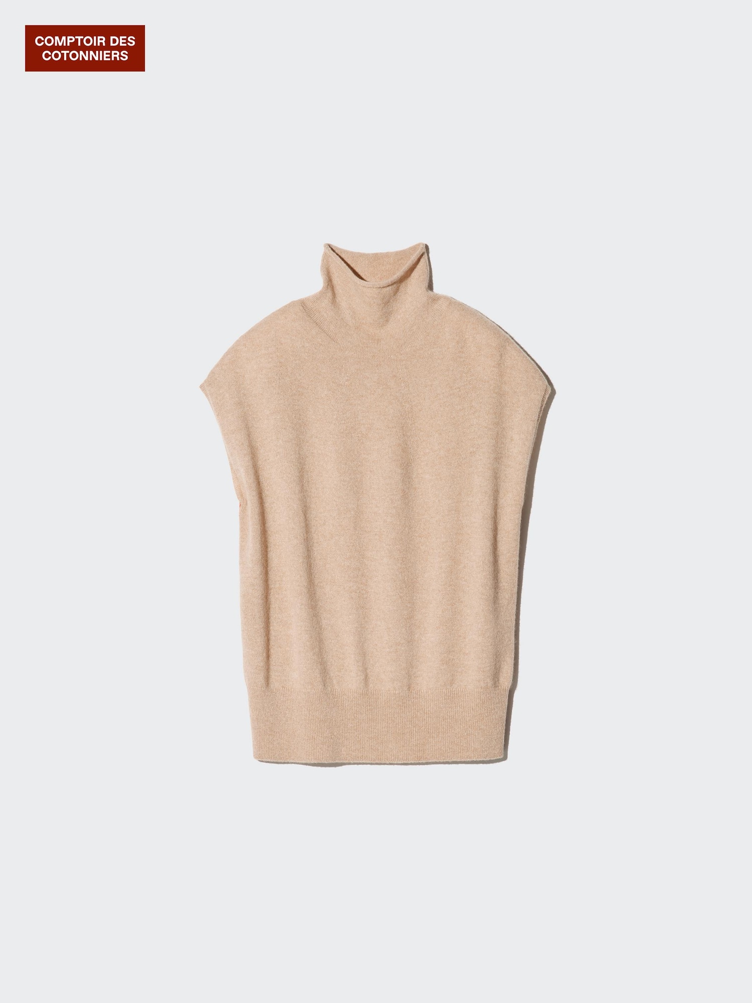 ユニクロ公式 | カシミヤハイネックセーター/ノースリーブ