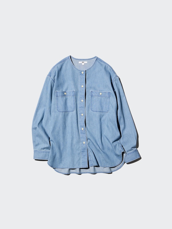 Denim Long Shirt Jacket