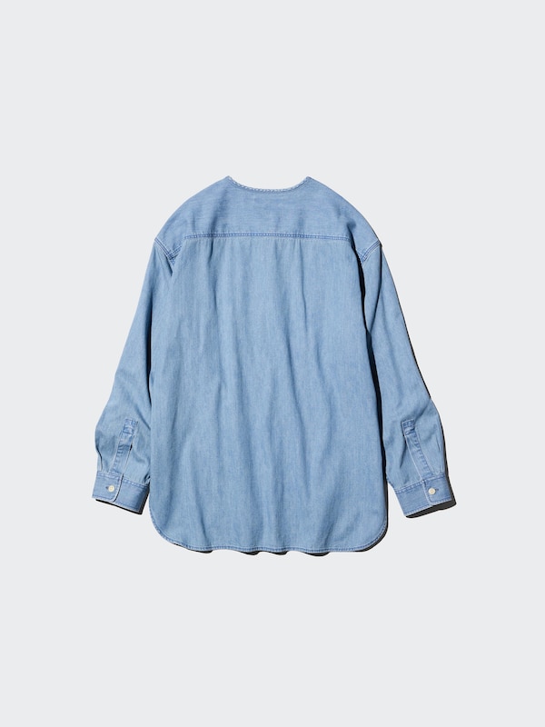 Denim Long Shirt Jacket