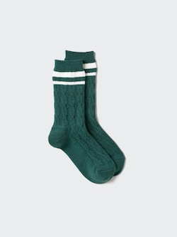 HEATTECH Socks Cable Line