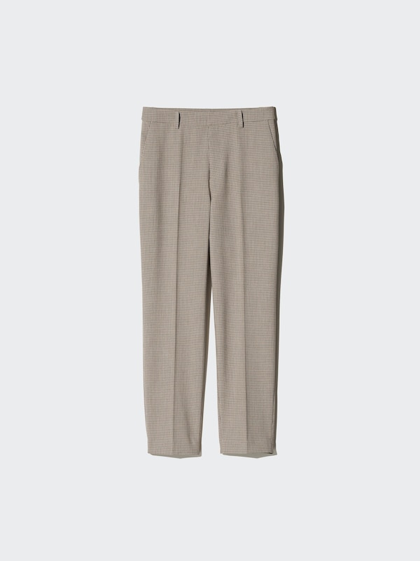 Smart Ankle Pants | Checked