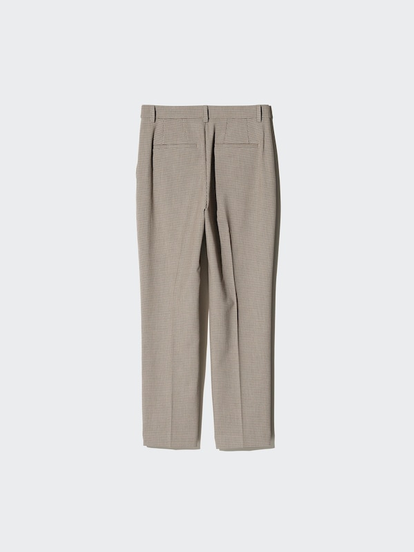Smart Ankle Pants | Checked