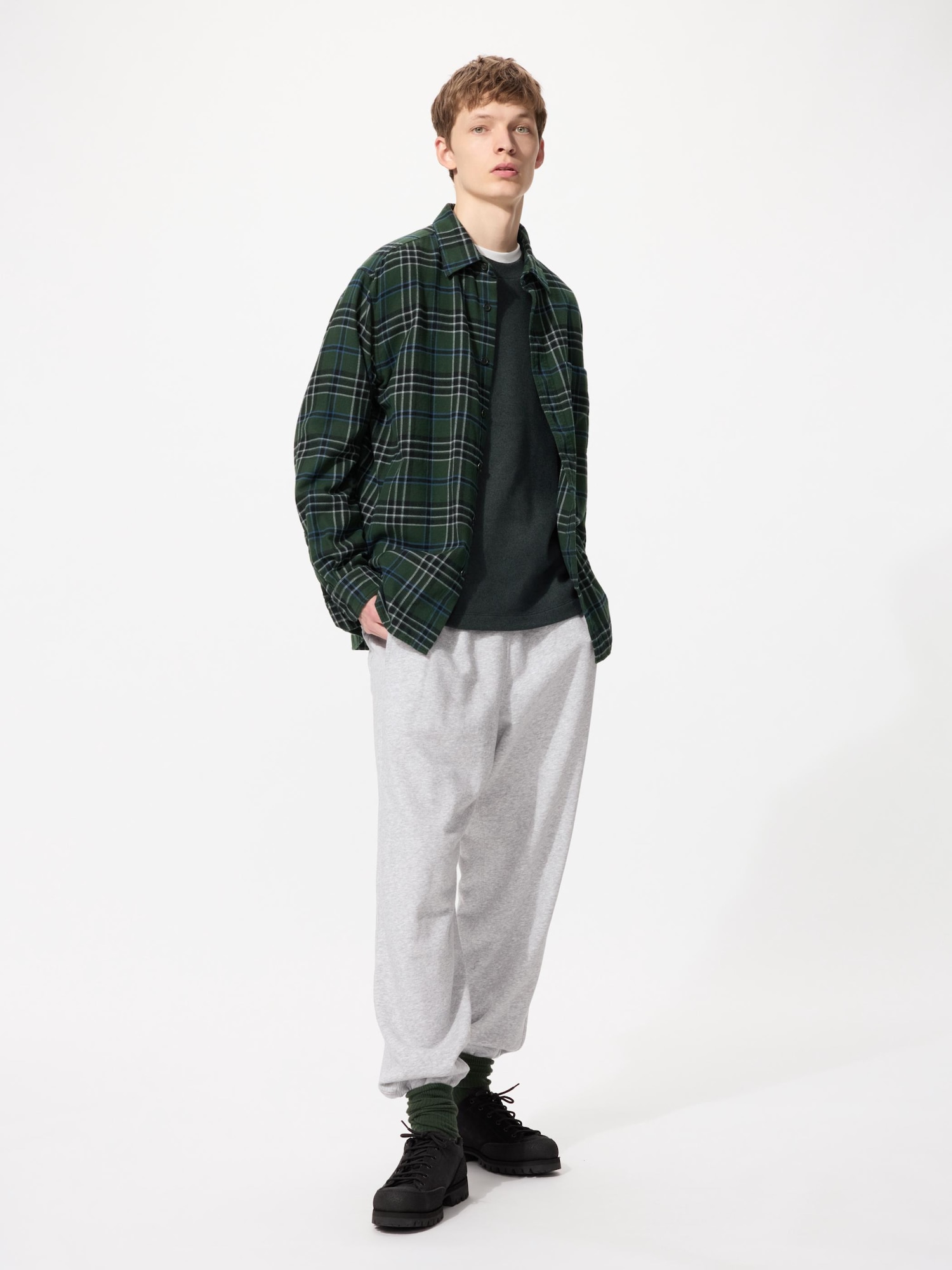 ユニクロ公式 | フランネルチェックシャツ