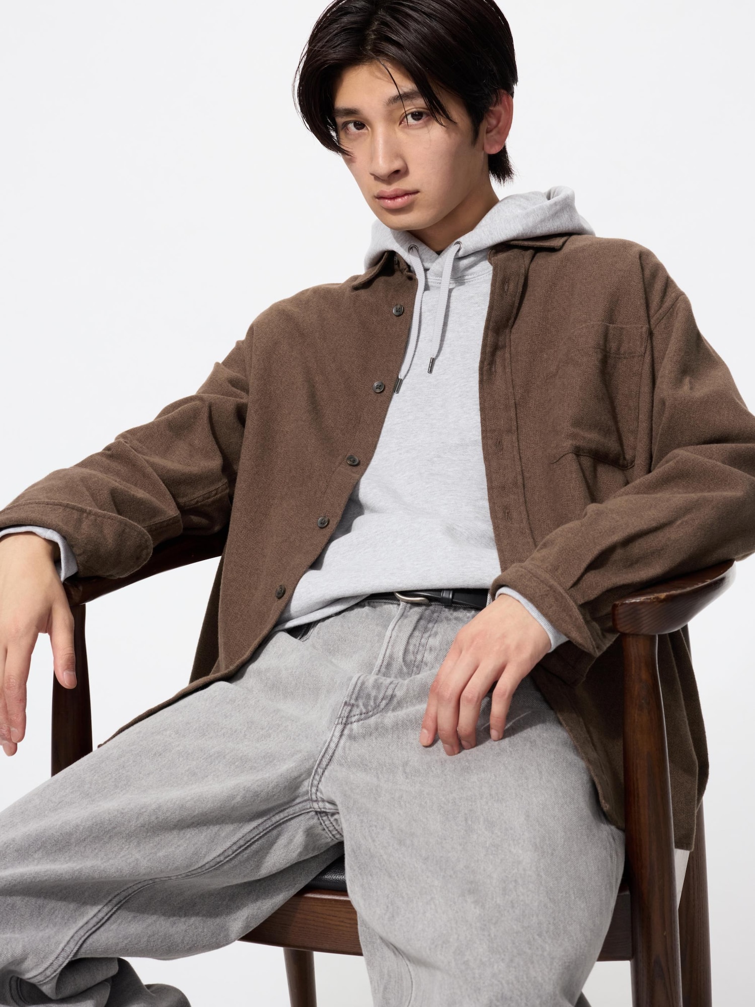 専用です。 ユニクロ公式 | フランネルスタンドカラーシャツ（長袖）