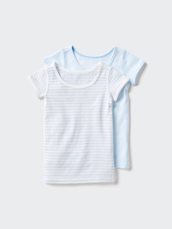 コットンメッシュTシャツ半袖2枚組