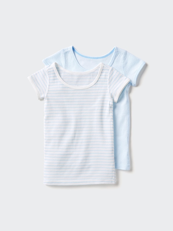 コットンメッシュTシャツ半袖2枚組
