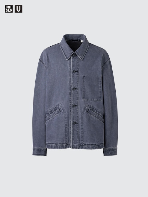 MEN'S OVERSIZED COLOUR DENIM JACKET UNIQLO MY