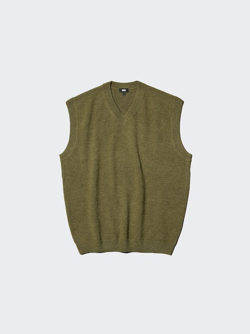 MEN'S KNITTED V NECK VEST UNIQLO MY