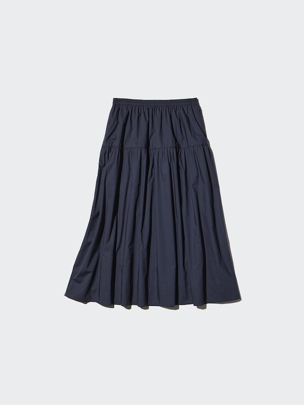 Chân Váy Vải Cotton Xếp Nếp