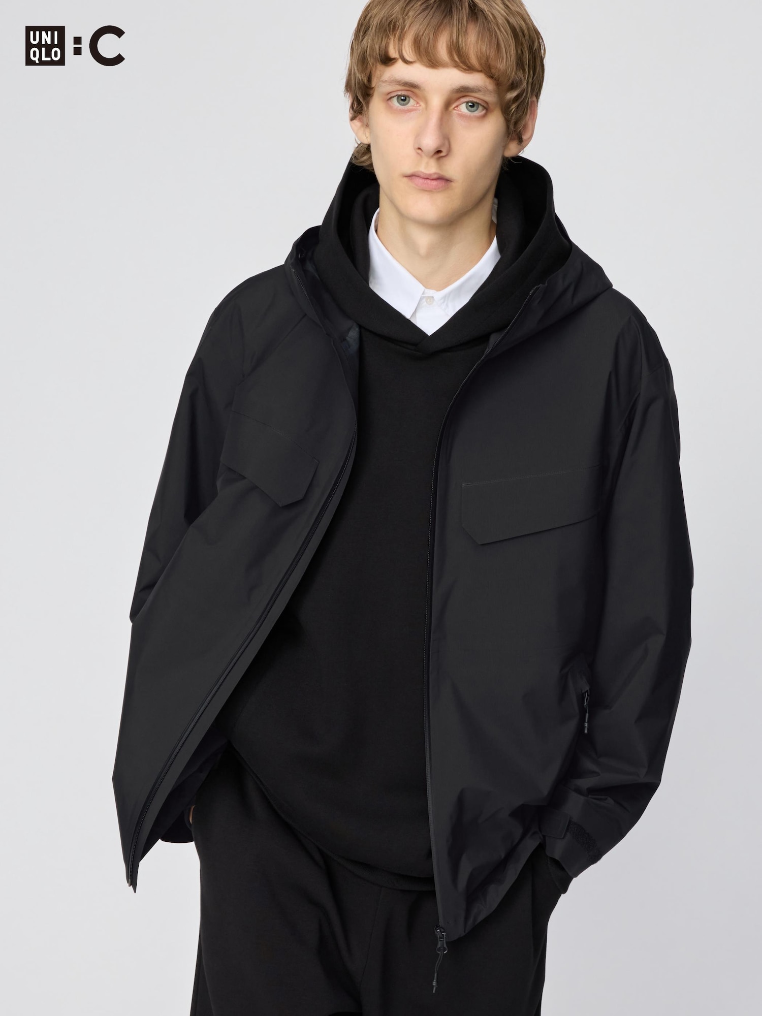UNIQLO ✖️theory ユニクロセオリー　ブロックテックパーカ 最高のシルエットと機能性】ユニクロ×セオリーのブロックテック