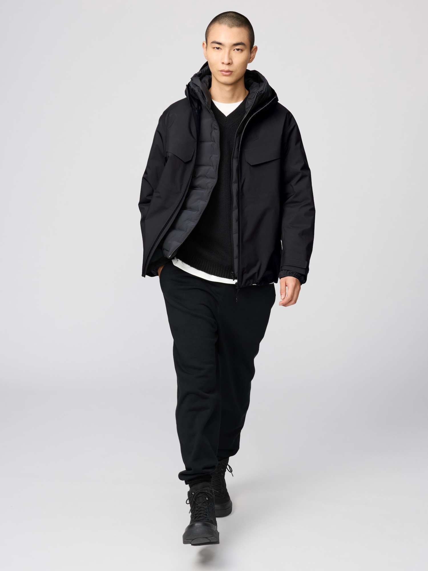 ユニクロ公式 | ブロックテックパーカ